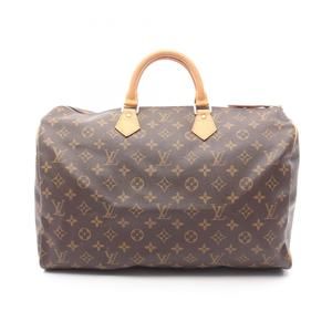 Louis Vuitton Speedy 40 Handbag, Coated Canvas and Leather, Monogram, Women's...
